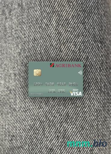 Vietnam Agribank visa obciążyć card wygląd fotograficzny skan PSD + zdjęcie